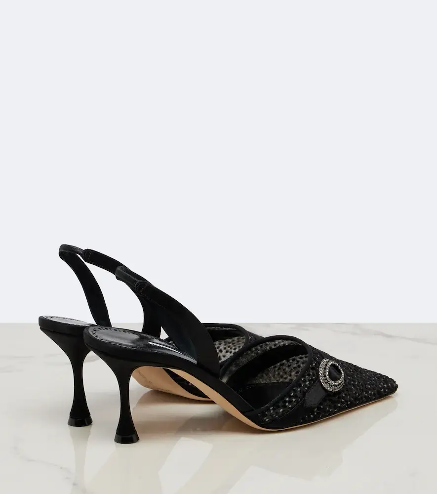 Manolo Blahnik Zutosli embellished slingback pumps | Thumbnail 4