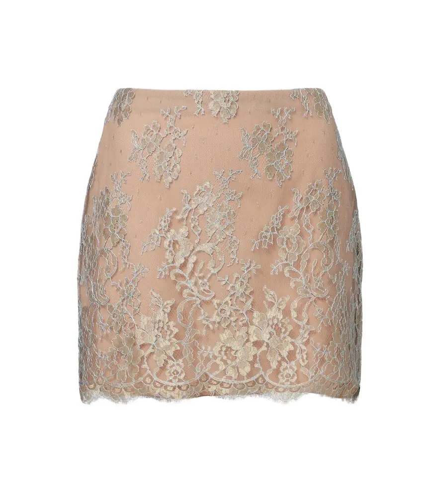 Lace miniskirt