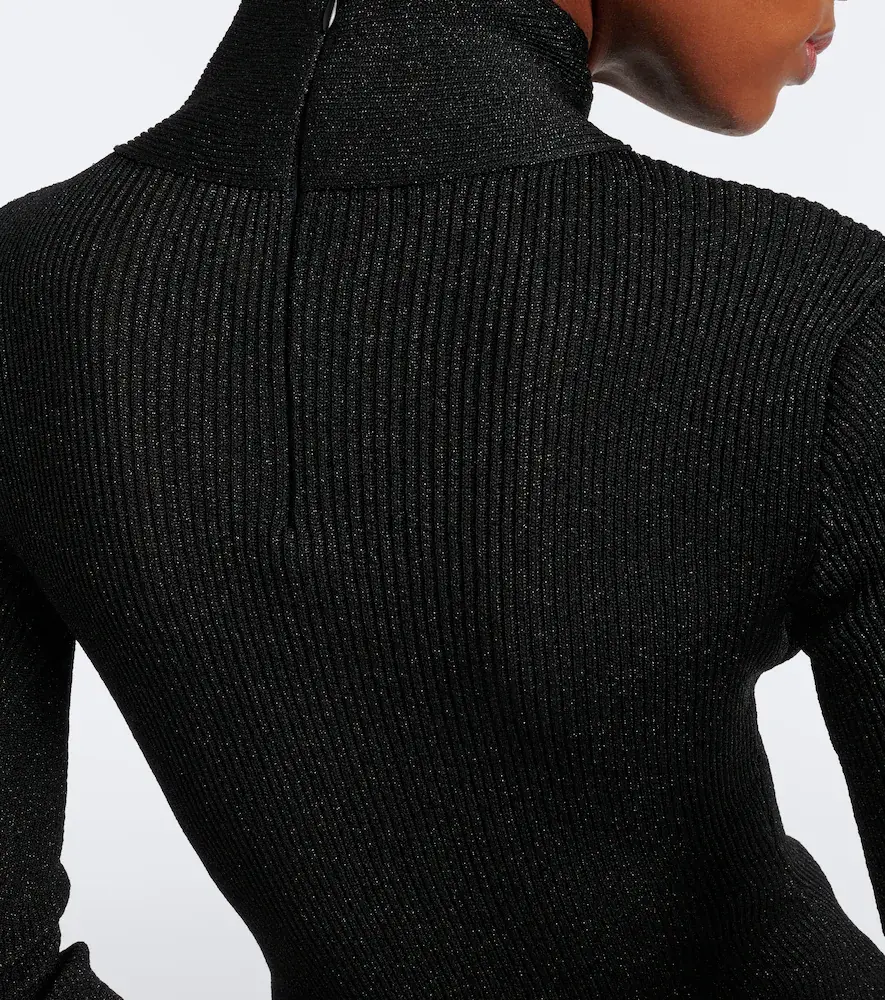 Valentino Garavani Cut-out lamé sweater | Thumbnail 2 Valentino Garavani Cut-out lamé sweater | Thumbnail 2