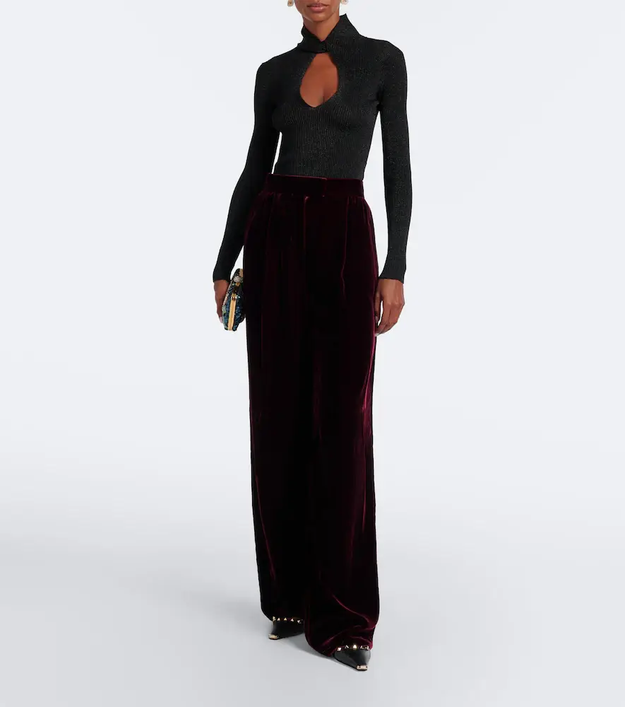 Valentino Garavani Cut-out lamé sweater | Thumbnail 6 Valentino Garavani Cut-out lamé sweater | Thumbnail 6