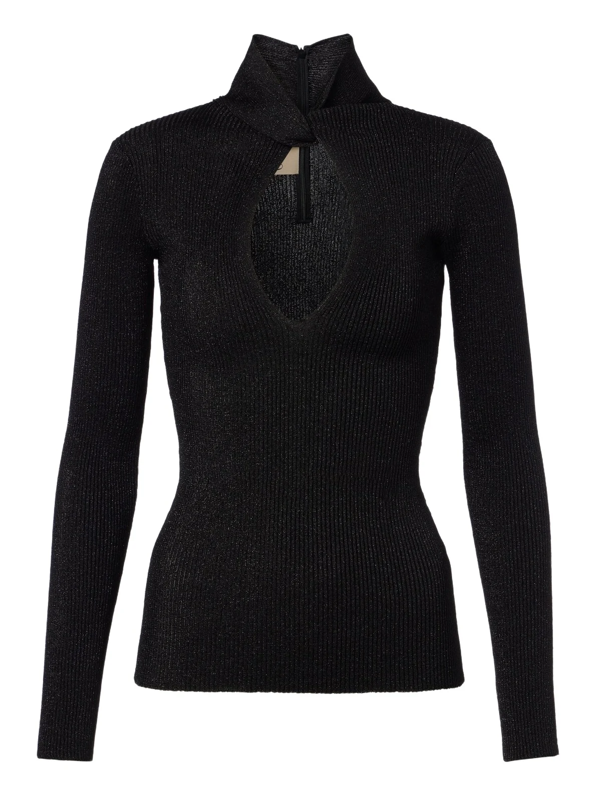Cut-out lamé sweater Cut-out lamé sweater
