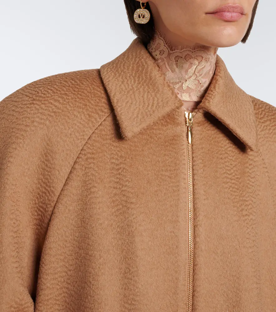 Valentino Garavani Camel hair blouson jacket | Thumbnail 7