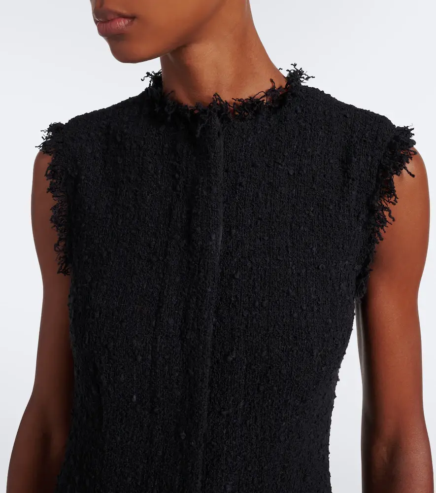 The Row Lana cotton-blend tweed midi dress | Thumbnail 2 The Row Lana cotton-blend tweed midi dress | Thumbnail 2