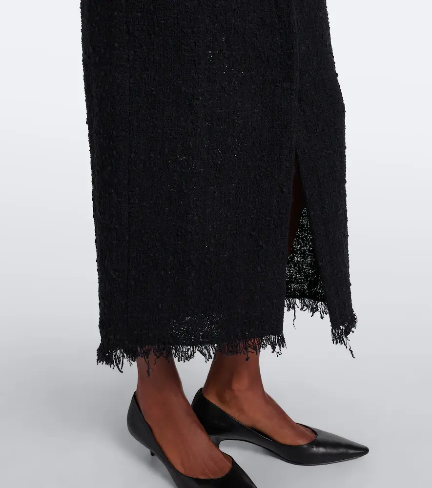 The Row Lana cotton-blend tweed midi dress | Thumbnail 3 The Row Lana cotton-blend tweed midi dress | Thumbnail 3
