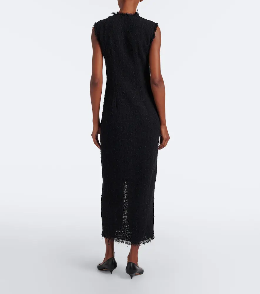 The Row Lana cotton-blend tweed midi dress | Thumbnail 5 The Row Lana cotton-blend tweed midi dress | Thumbnail 5
