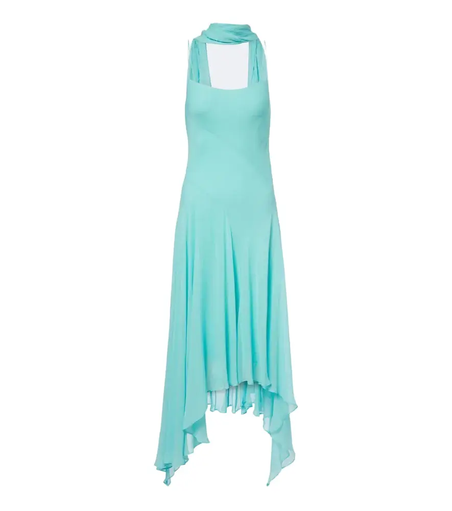 Komi asymmetric georgette midi dress Komi asymmetric georgette midi dress