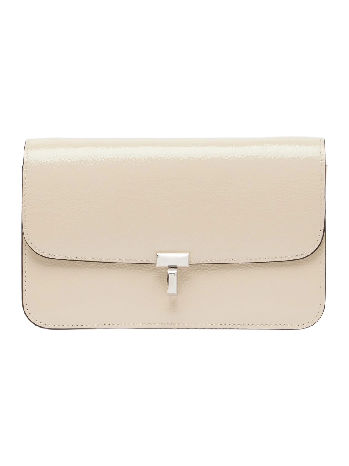 T-Lock patent leather crossbody bag