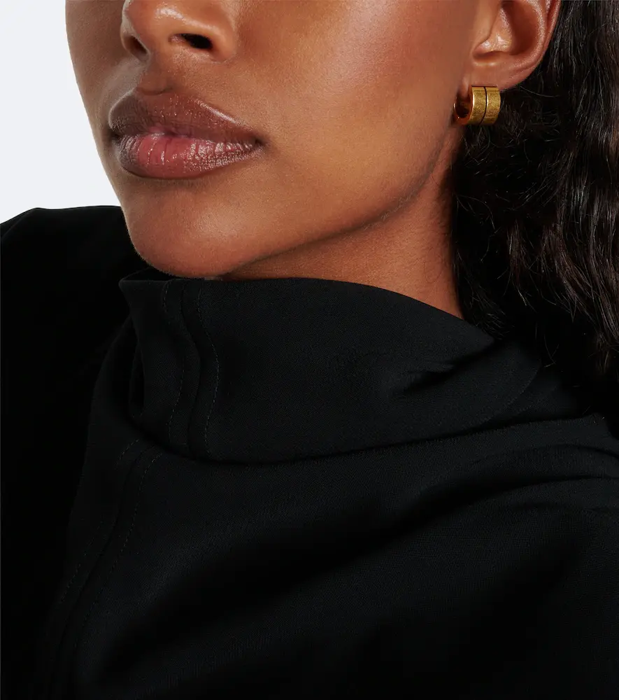 TOTEME Signature gold-plated huggie earrings | Thumbnail 5