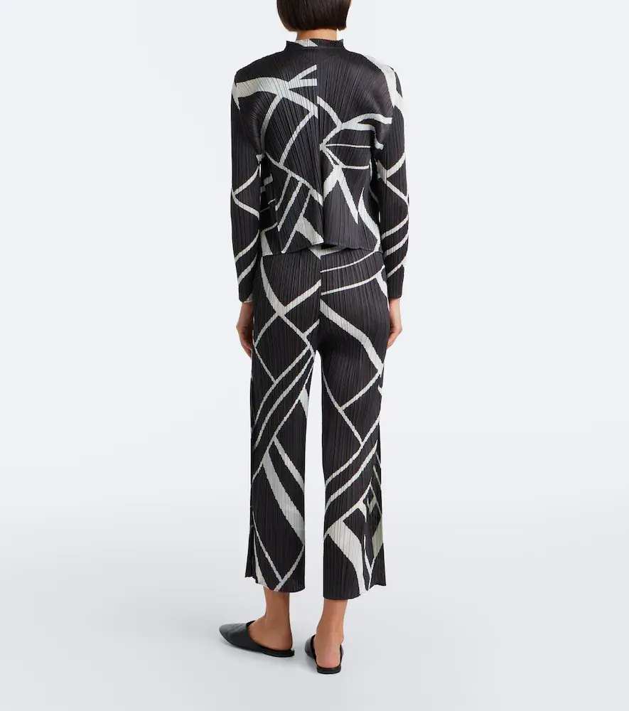 Pleats Please Issey Miyake Fold Line pleated printed wide-leg pants | Thumbnail 5 Pleats Please Issey Miyake Fold Line pleated printed wide-leg pants | Thumbnail 5