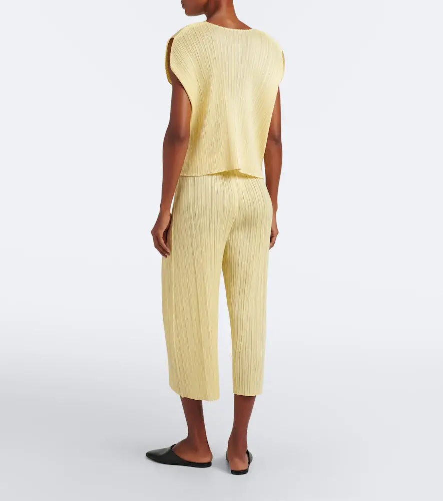 Pleats Please Issey Miyake Monthly Colors: July pleated wide-leg pants | Thumbnail 6