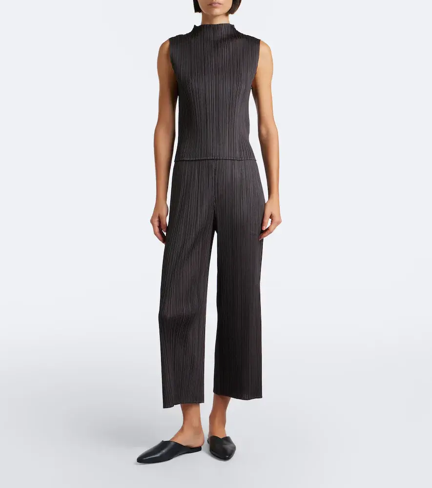 Pleats Please Issey Miyake Monthly Colors: August pleated wide-leg pants | Thumbnail 6