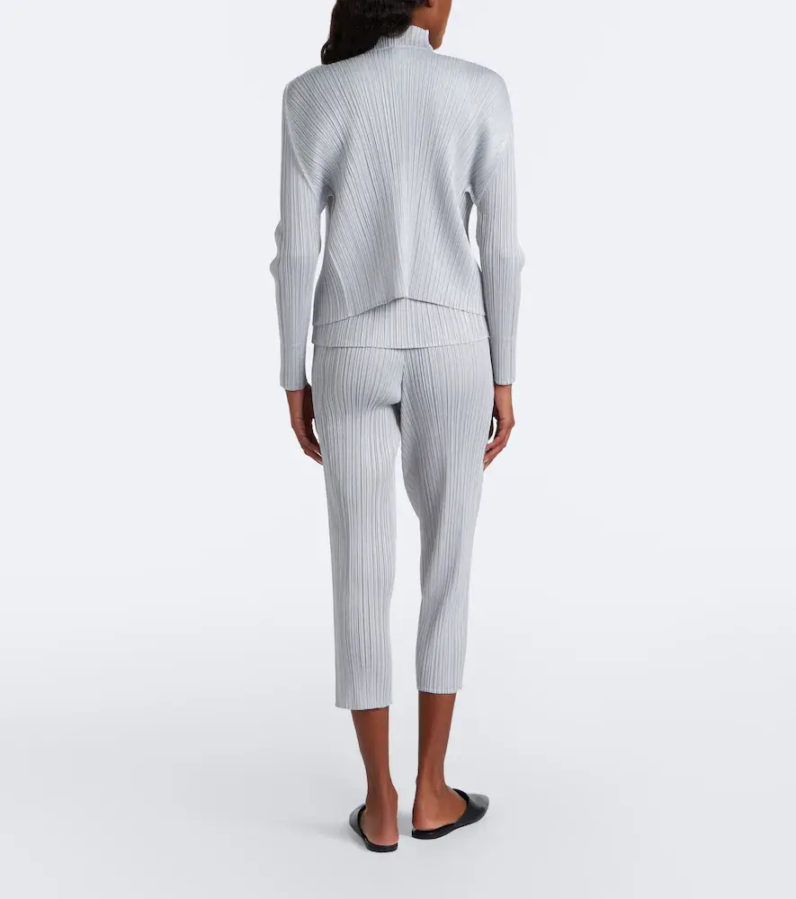 Pleats Please Issey Miyake Basics cropped pleated slim pants | Thumbnail 2 Pleats Please Issey Miyake Basics cropped pleated slim pants | Thumbnail 2