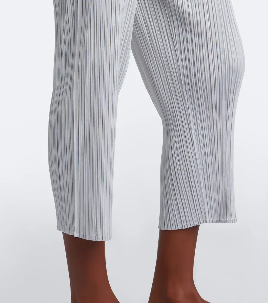 Pleats Please Issey Miyake Basics cropped pleated slim pants | Thumbnail 3 Pleats Please Issey Miyake Basics cropped pleated slim pants | Thumbnail 3