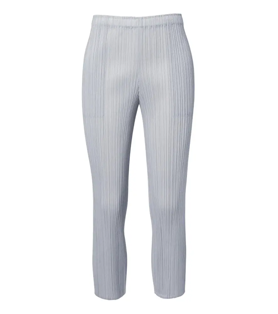 Pleats Please Issey Miyake Basics cropped pleated slim pants | Image 1 Pleats Please Issey Miyake Basics cropped pleated slim pants | Image 1