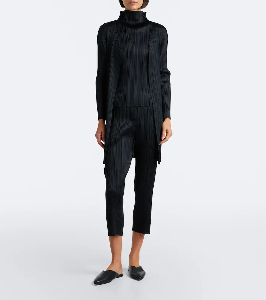 Pleats Please Issey Miyake Basics cropped pleated slim pants | Thumbnail 2 Pleats Please Issey Miyake Basics cropped pleated slim pants | Thumbnail 2