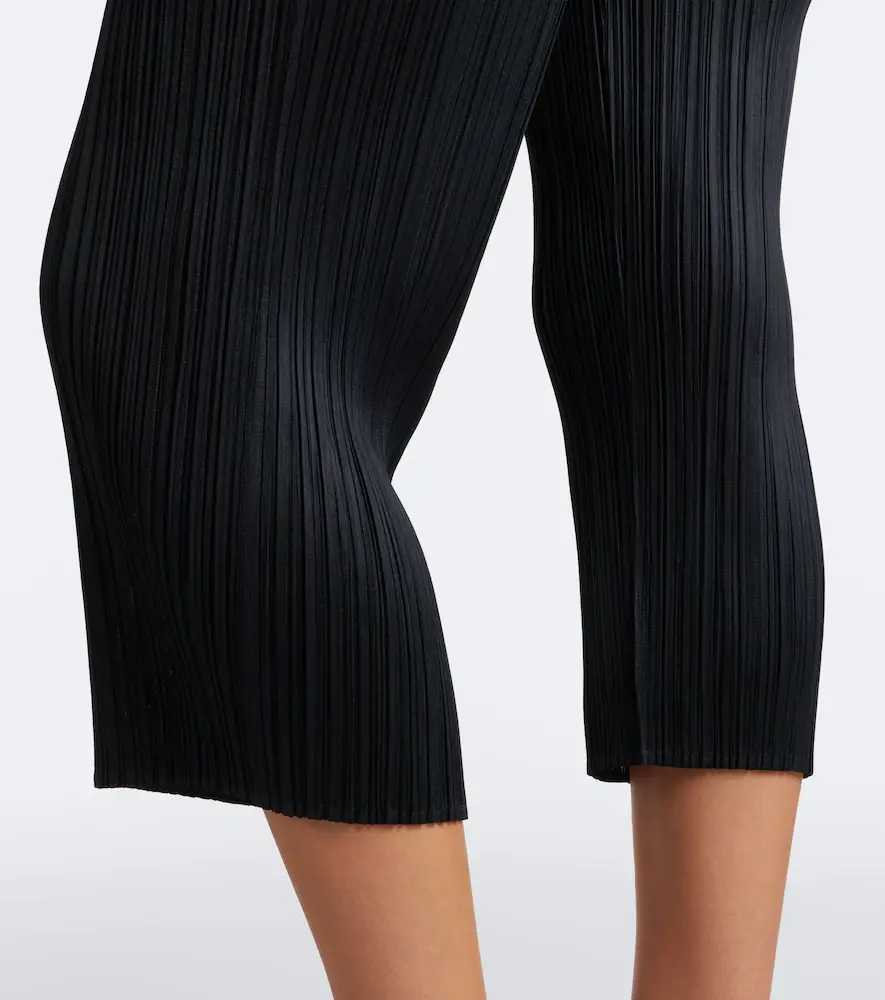 Pleats Please Issey Miyake Basics cropped pleated slim pants | Thumbnail 4 Pleats Please Issey Miyake Basics cropped pleated slim pants | Thumbnail 4