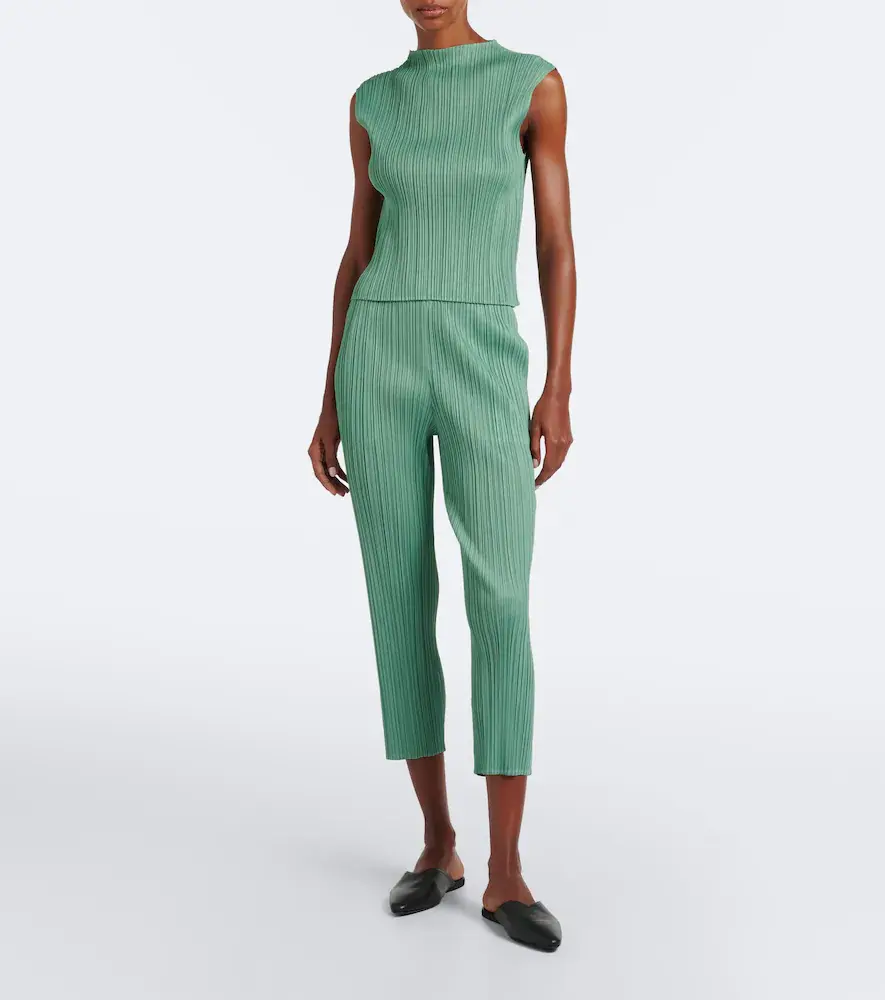 Pleats Please Issey Miyake Monthly Colors: August pleated slim pants | Thumbnail 4 Pleats Please Issey Miyake Monthly Colors: August pleated slim pants | Thumbnail 4