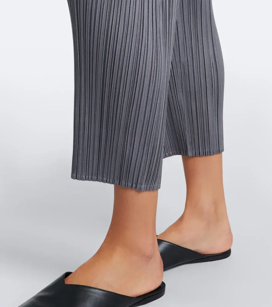 Pleats Please Issey Miyake Basics cropped pleated slim pants | Thumbnail 4 Pleats Please Issey Miyake Basics cropped pleated slim pants | Thumbnail 4