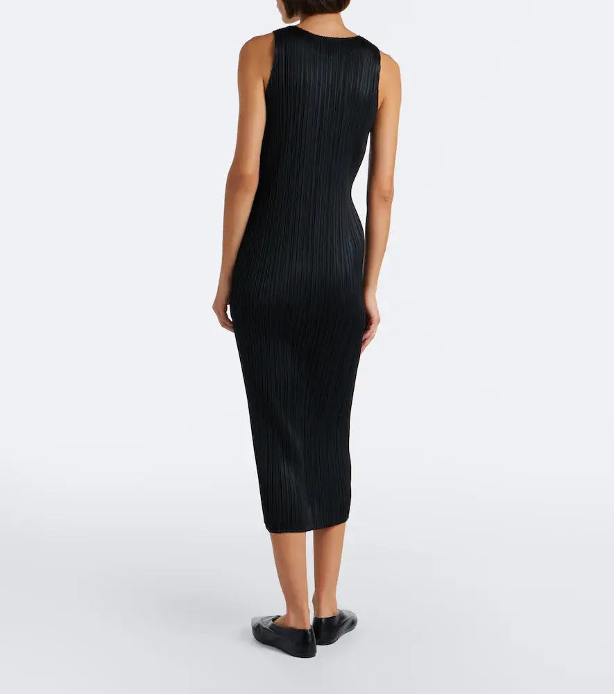 Pleats Please Issey Miyake Basics pleated midi dress | Thumbnail 4 Pleats Please Issey Miyake Basics pleated midi dress | Thumbnail 4