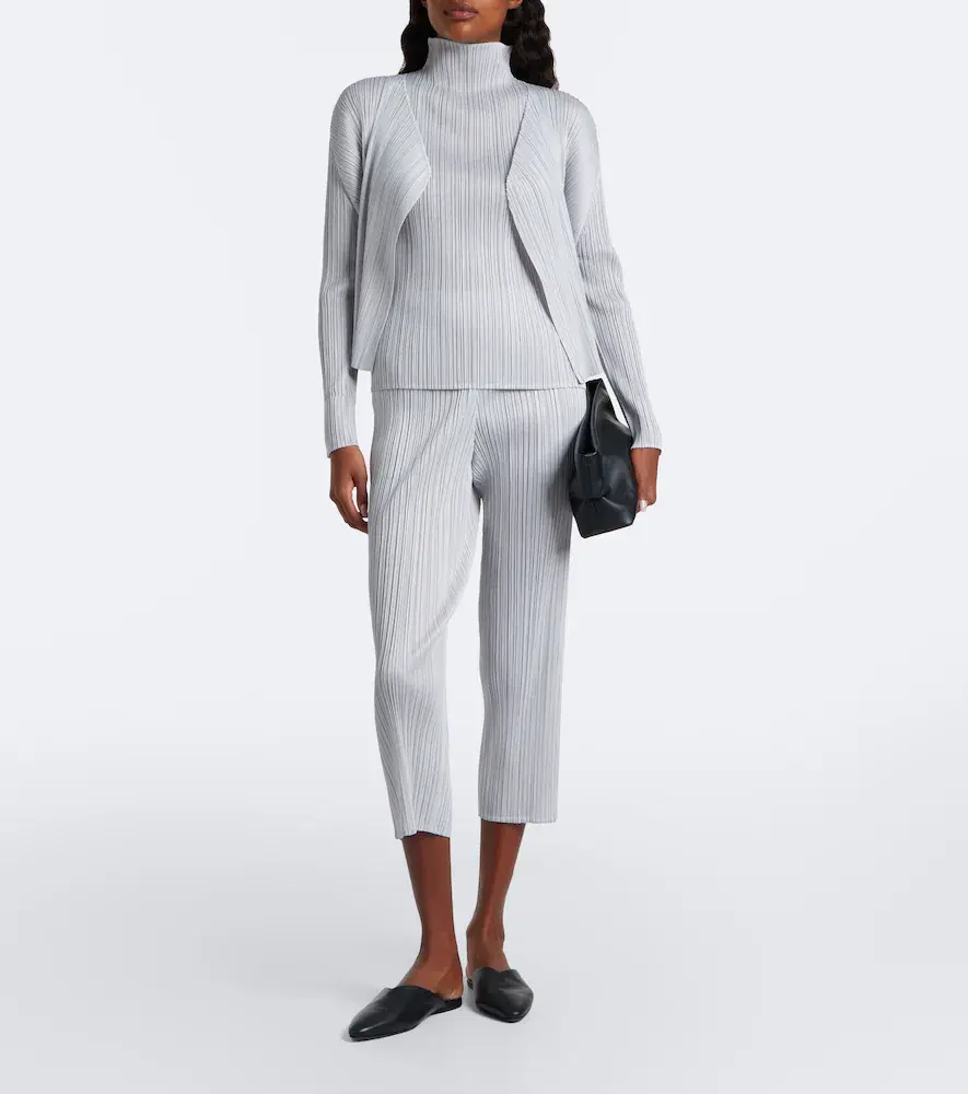 Pleats Please Issey Miyake Basics pleated cardigan | Thumbnail 6