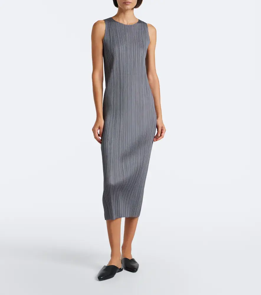 Pleats Please Issey Miyake Basics pleated midi dress | Thumbnail 2 Pleats Please Issey Miyake Basics pleated midi dress | Thumbnail 2