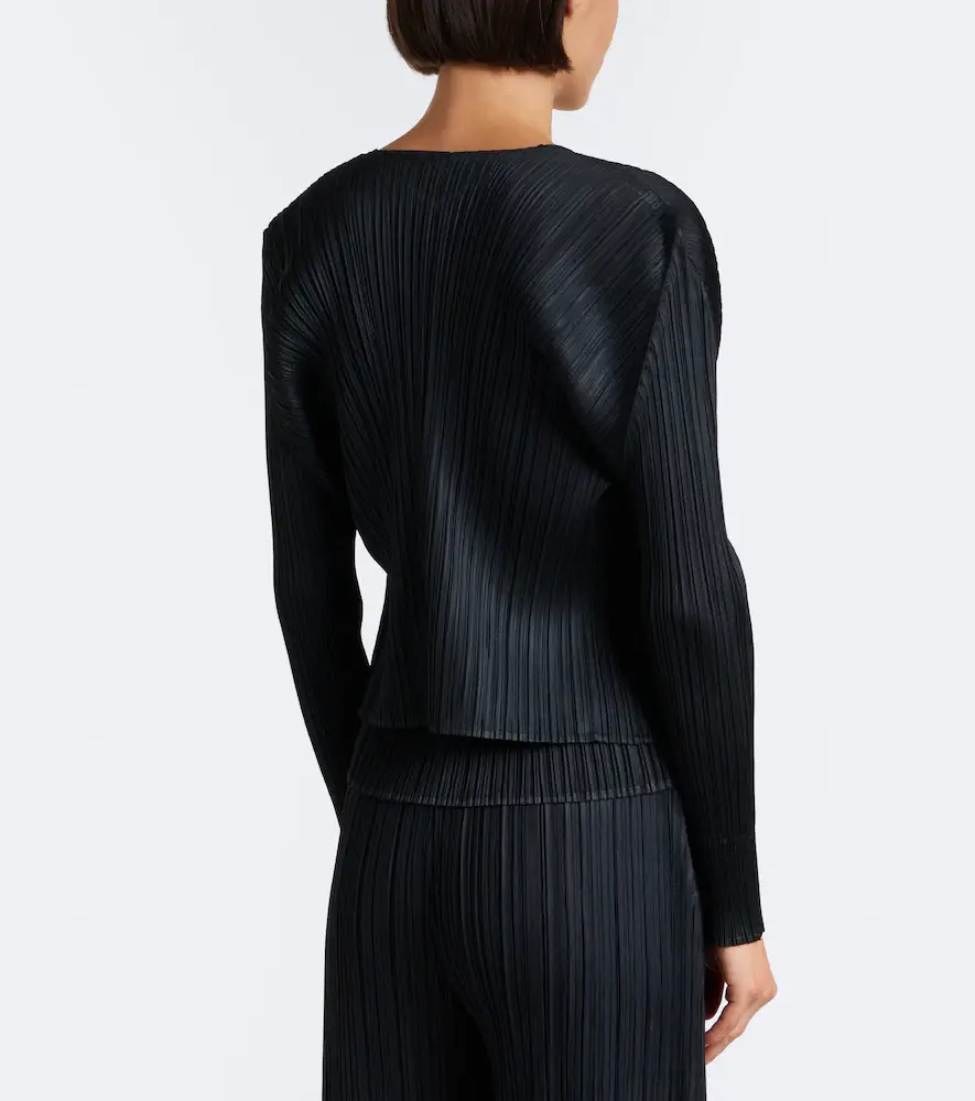 Pleats Please Issey Miyake Basics pleated cardigan | Thumbnail 4