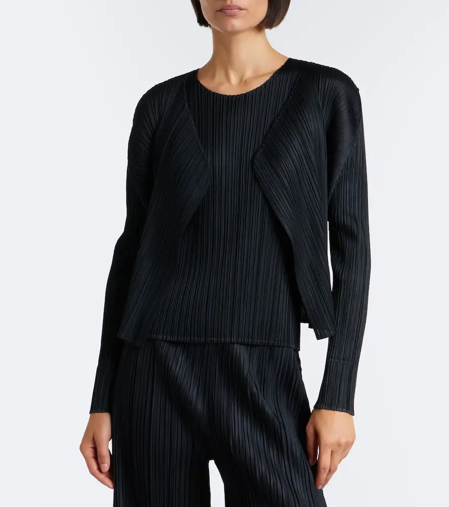 Pleats Please Issey Miyake Basics pleated cardigan | Thumbnail 5