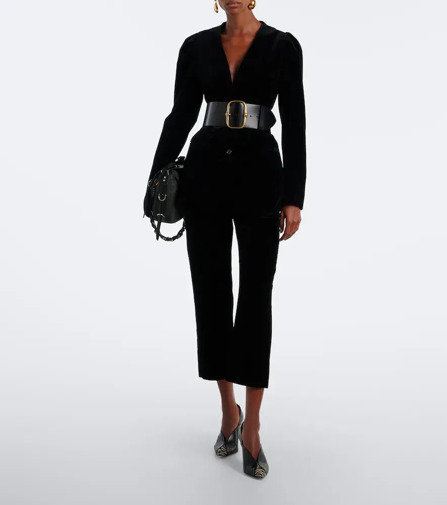 Isabel Marant Luza calf hair-trimmed snake-effect leather pumps | Thumbnail 6