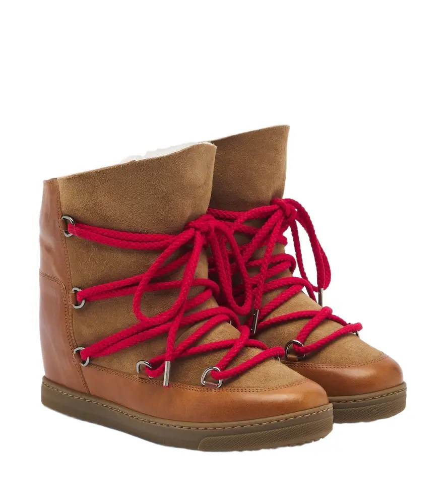 Isabel Marant Nowles shearling-lined leather snow boots | Image 1 Isabel Marant Nowles shearling-lined leather snow boots | Image 1