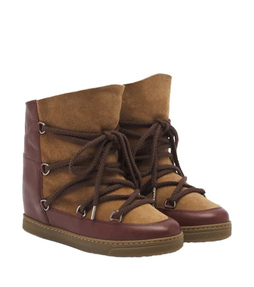 Isabel Marant Nowles shearling-lined leather snow boots | Image 1 Isabel Marant Nowles shearling-lined leather snow boots | Image 1