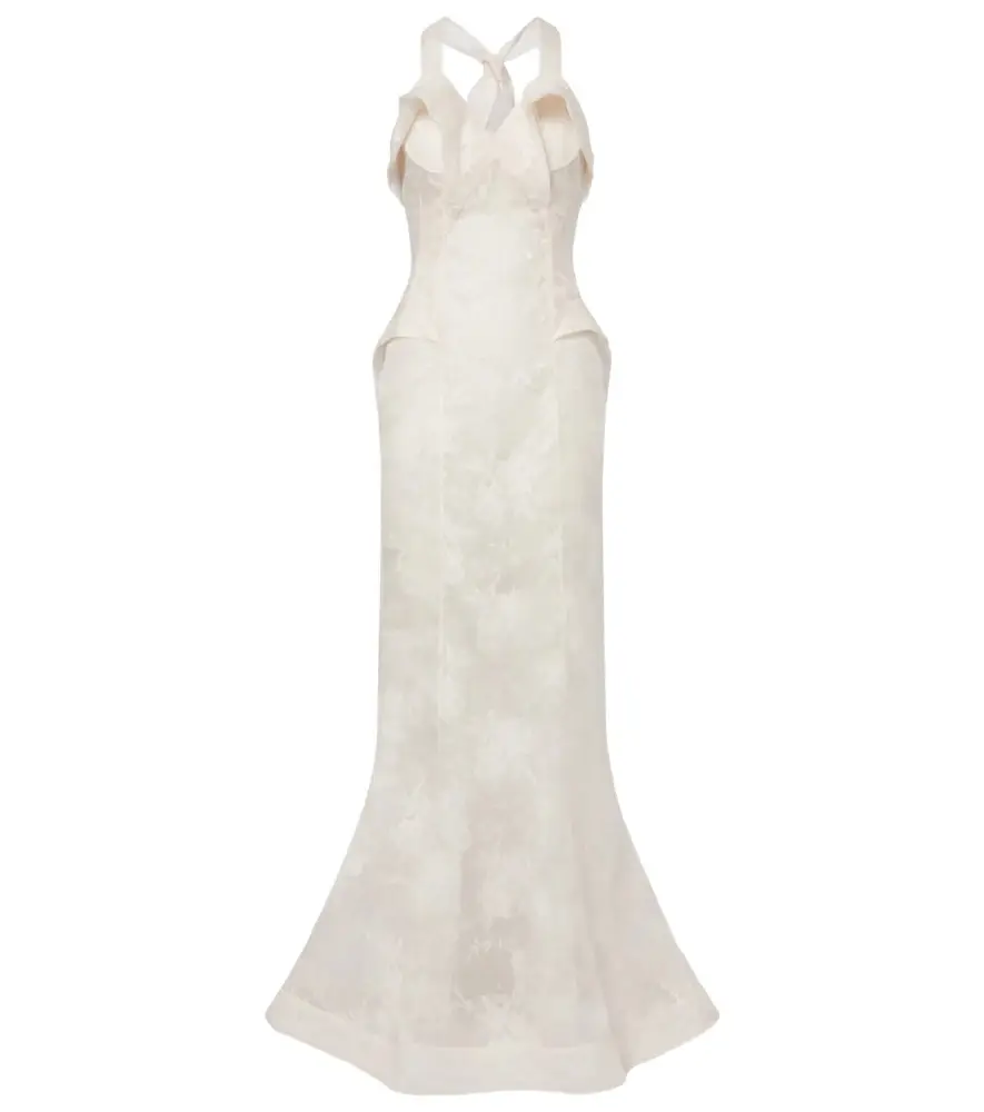 Alexander McQueen Sheer silk lace gown | Image 1 Alexander McQueen Sheer silk lace gown | Image 1