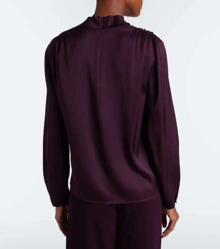 Vince Draped silk-blend top | Thumbnail 2 Vince Draped silk-blend top | Thumbnail 2
