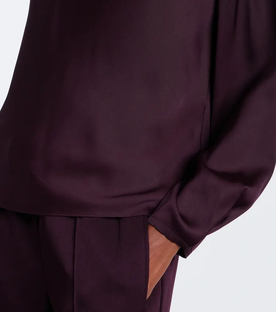 Vince Draped silk-blend top | Thumbnail 3 Vince Draped silk-blend top | Thumbnail 3