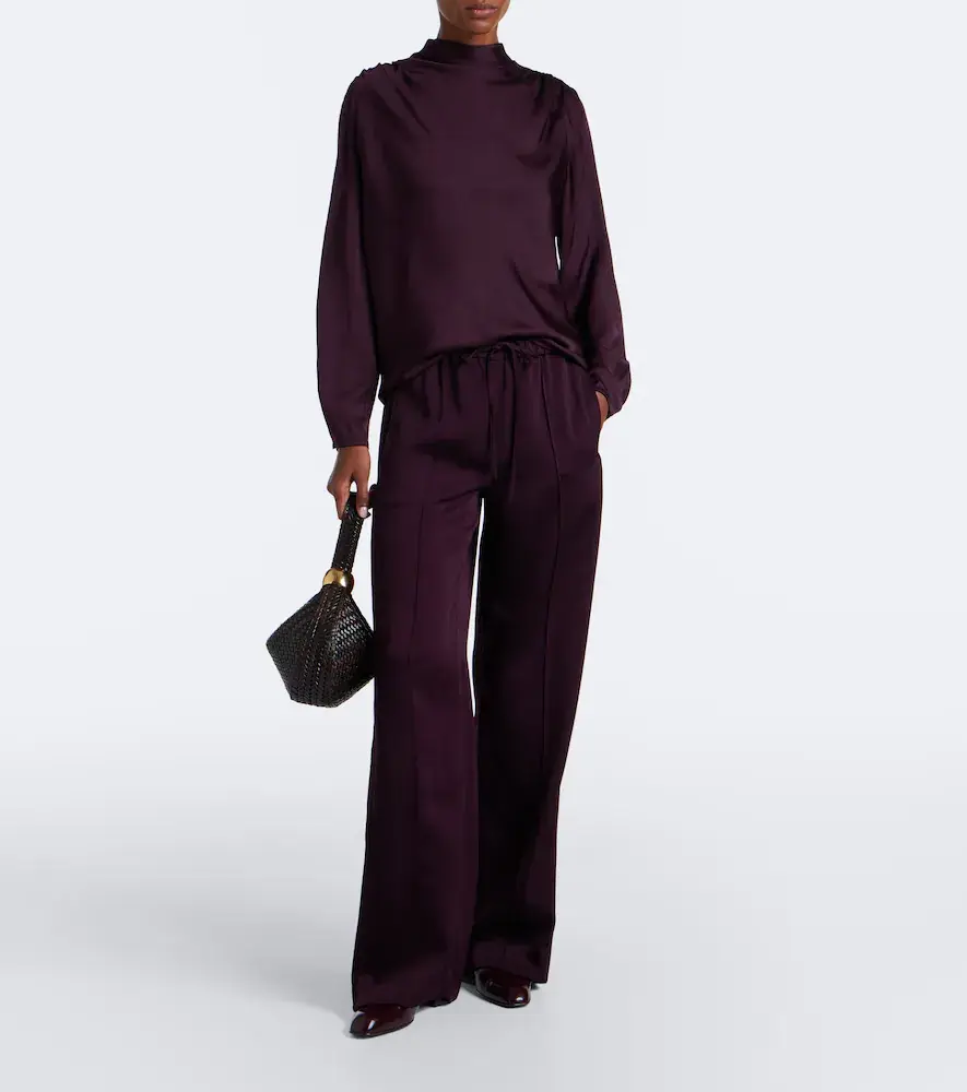 Vince Draped silk-blend top | Thumbnail 4 Vince Draped silk-blend top | Thumbnail 4