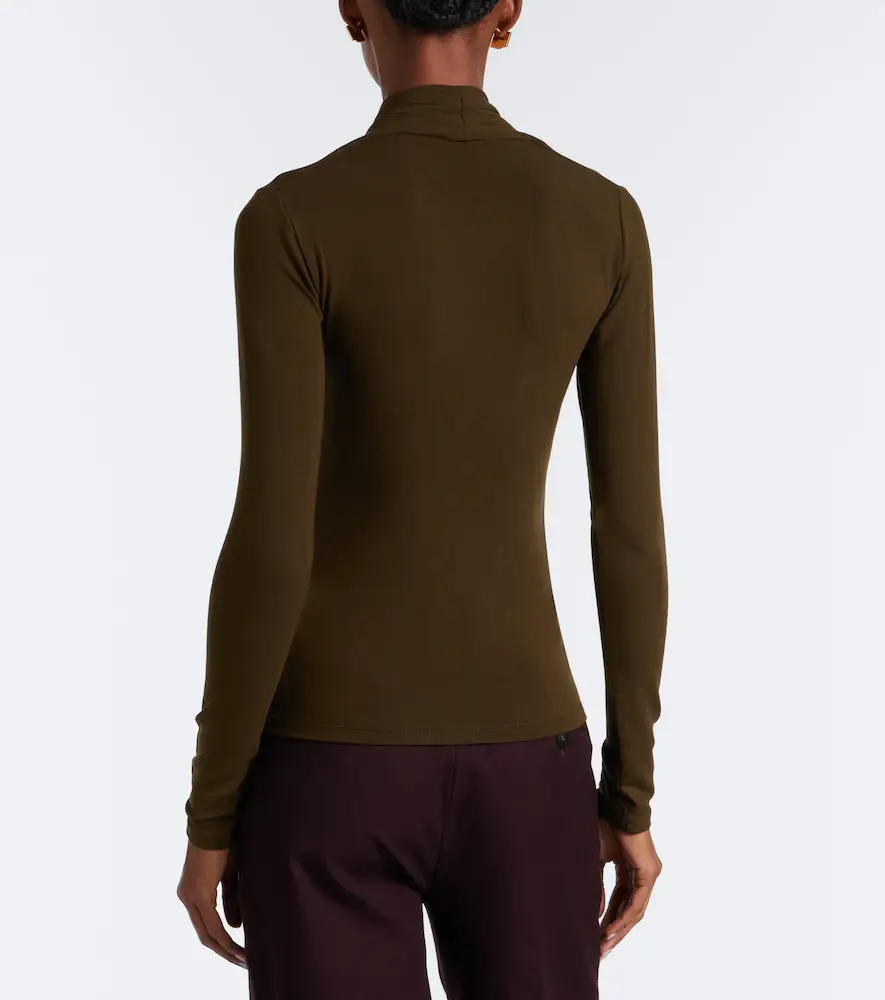 Vince Fixed jersey wrap top | Thumbnail 5 Vince Fixed jersey wrap top | Thumbnail 5
