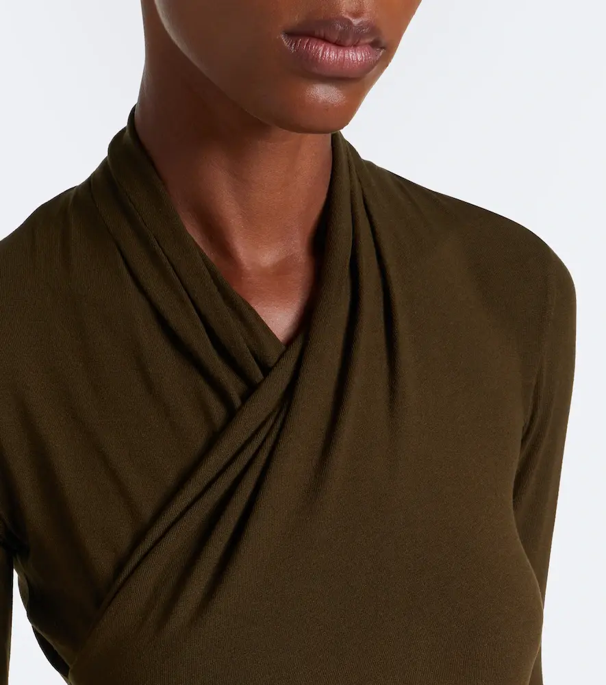 Vince Fixed jersey wrap top | Thumbnail 6 Vince Fixed jersey wrap top | Thumbnail 6