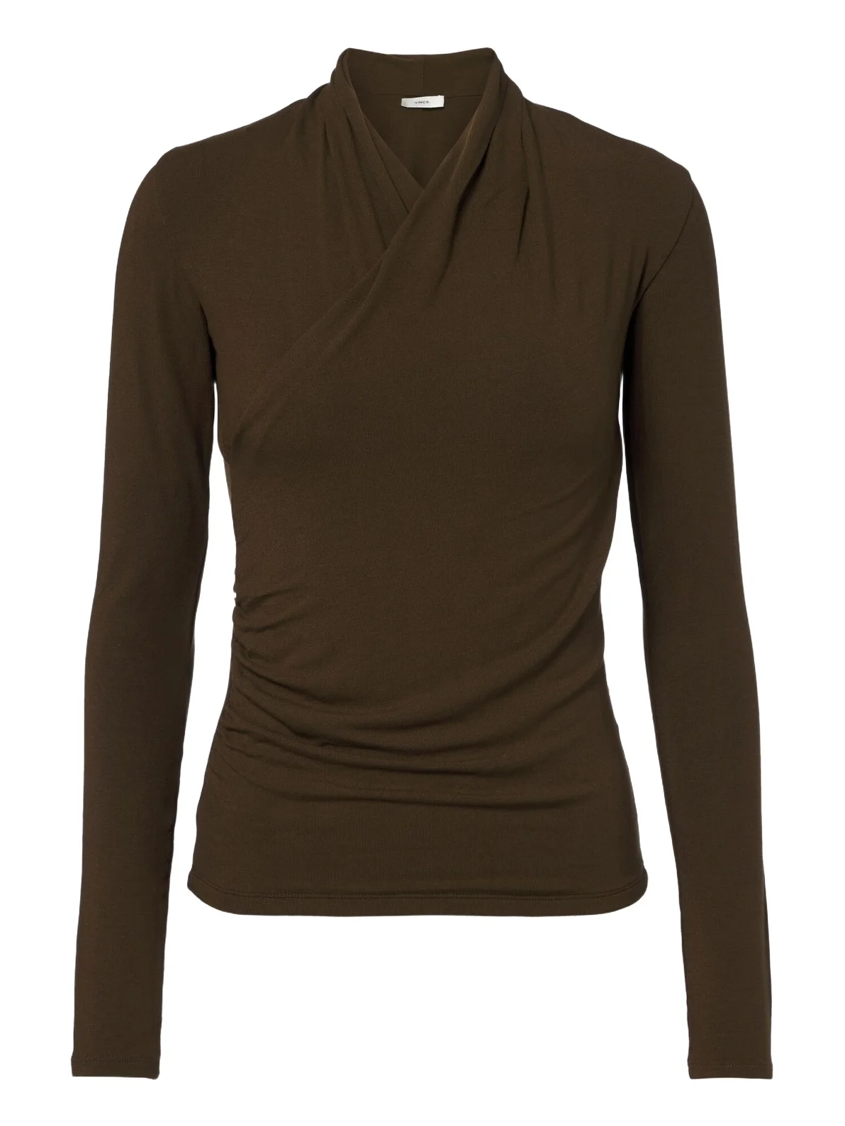 Fixed jersey wrap top