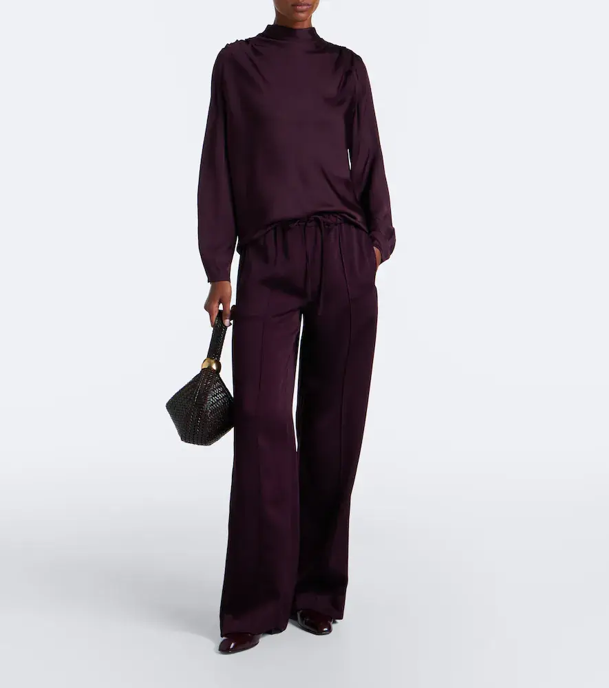 Vince Satin wide-leg pants | Thumbnail 4 Vince Satin wide-leg pants | Thumbnail 4