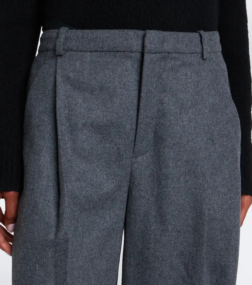 Vince Camille wool-blend flannel wide-leg pants | Thumbnail 3