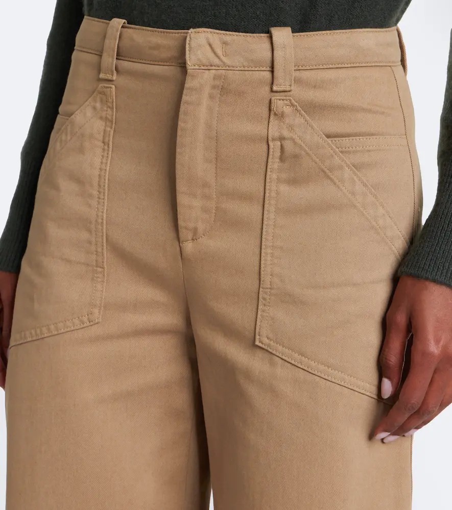 Vince Cropped cotton twill barrel-leg pants | Thumbnail 4