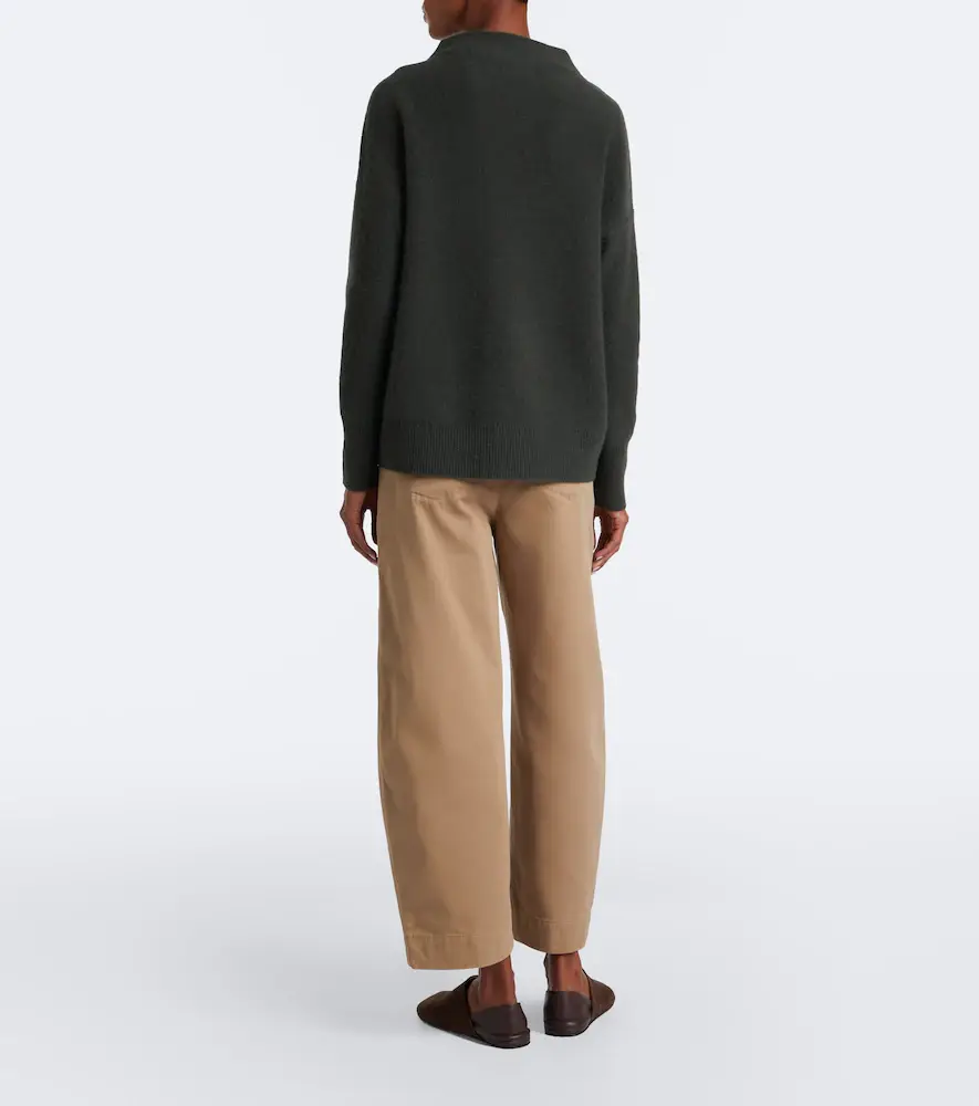 Vince Cropped cotton twill barrel-leg pants | Thumbnail 5