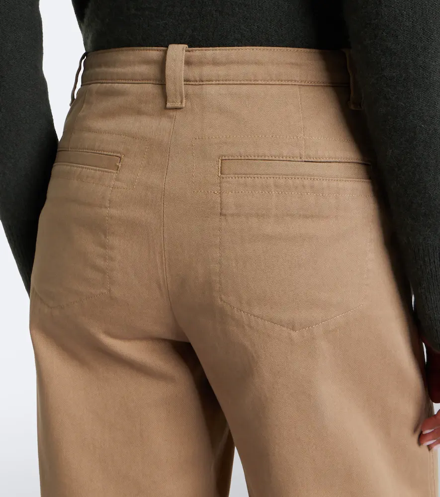 Vince Cropped cotton twill barrel-leg pants | Thumbnail 6
