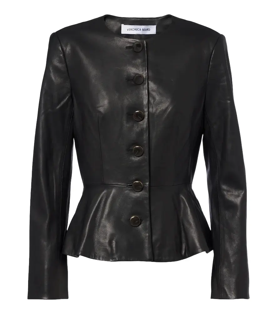Quinn peplum leather jacket Quinn peplum leather jacket