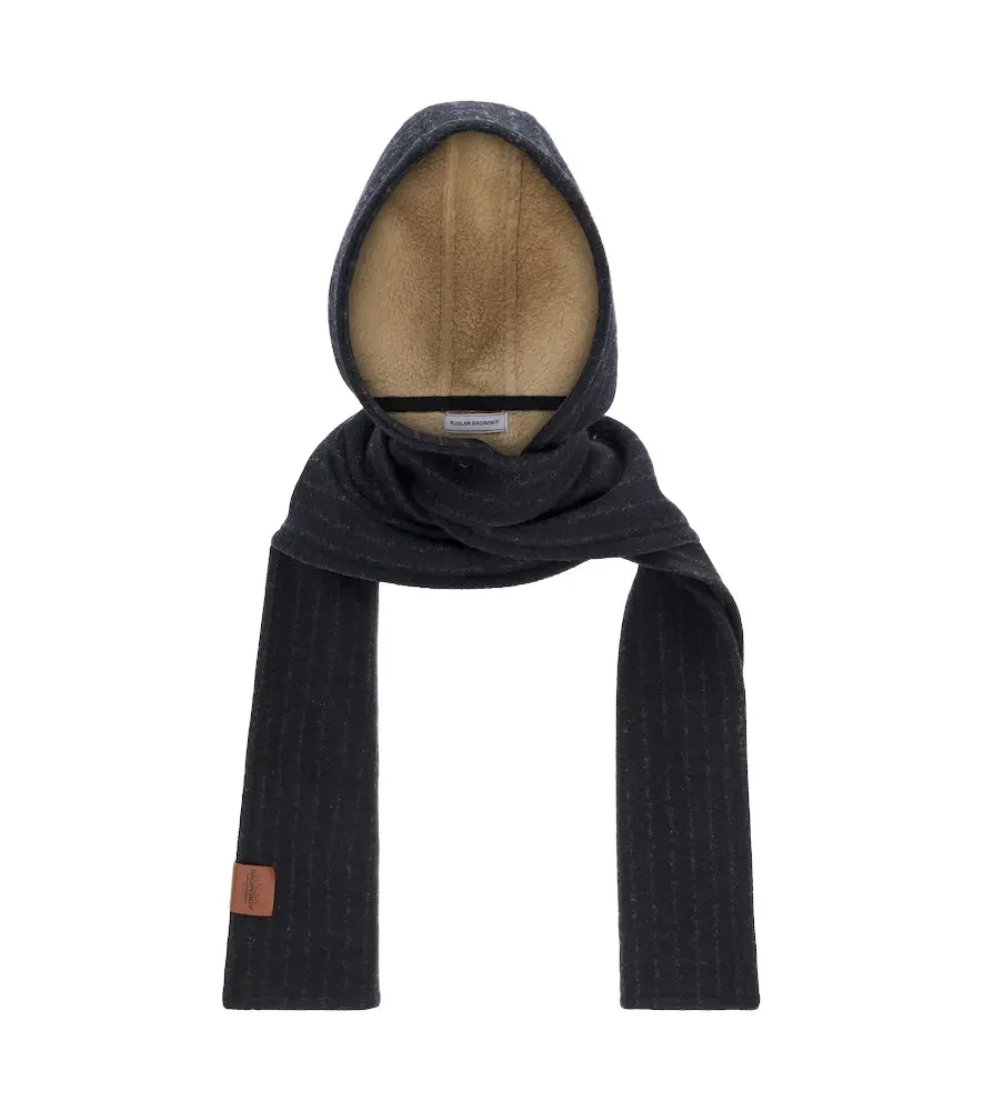Ruslan Baginskiy Striped wool-blend hood | Image 1 Ruslan Baginskiy Striped wool-blend hood | Image 1