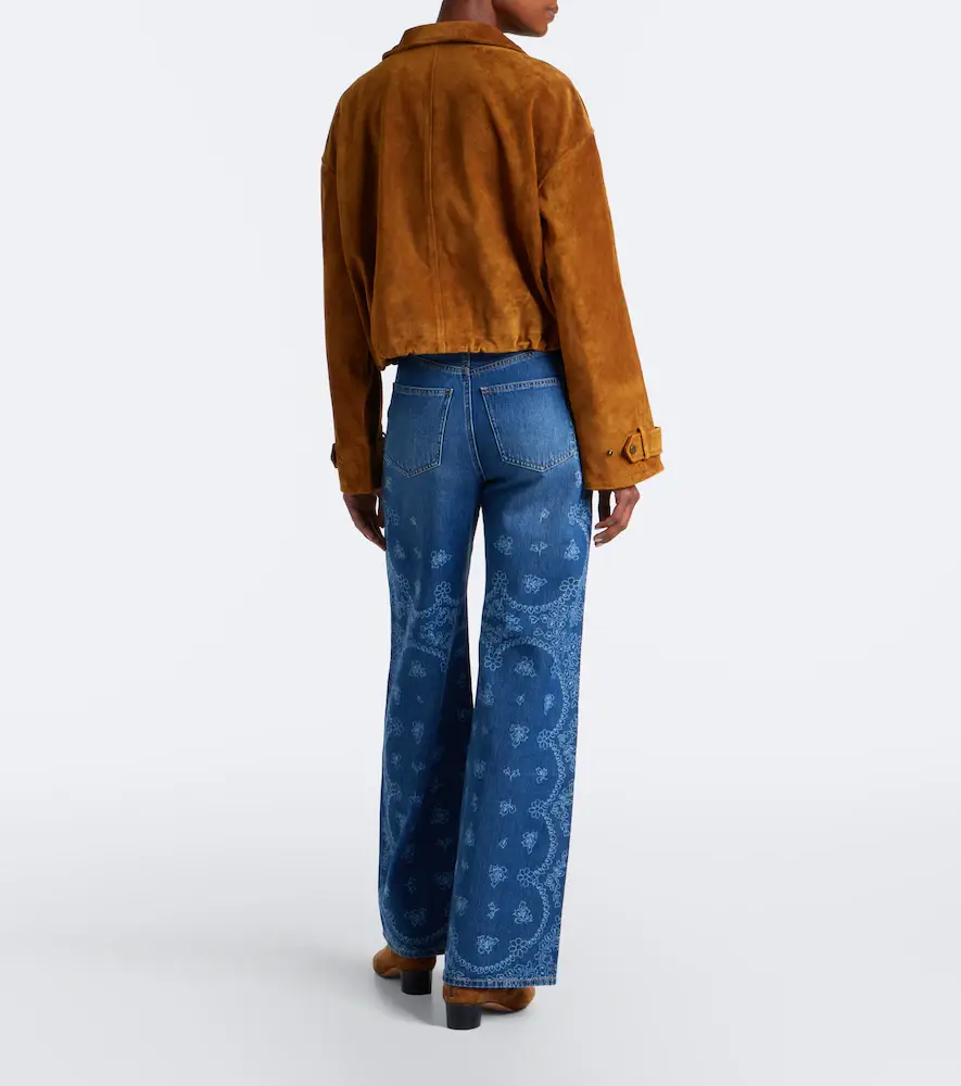 Veronica Beard Taylor printed wide-leg jean | Thumbnail 3 Veronica Beard Taylor printed wide-leg jean | Thumbnail 3