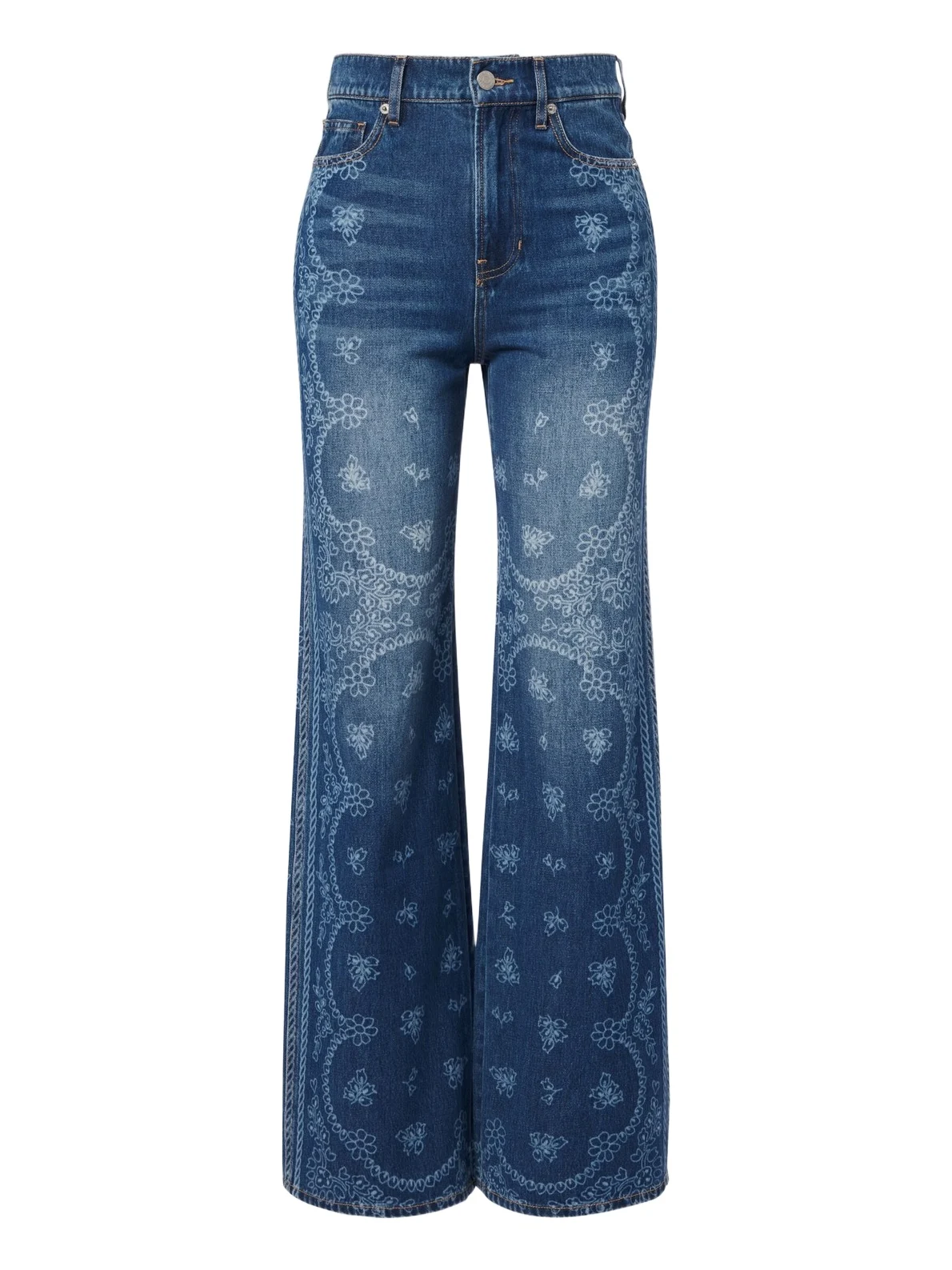 Taylor printed wide-leg jean Taylor printed wide-leg jean
