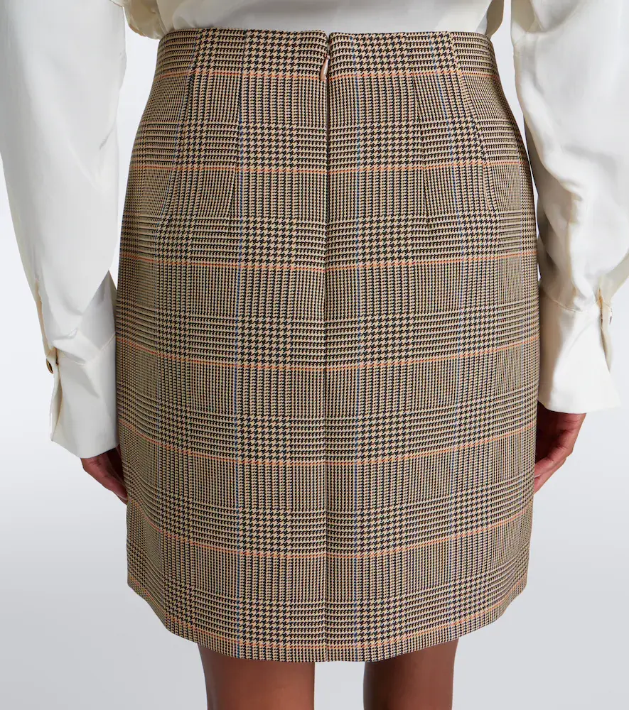 Veronica Beard Roman houndstooth miniskirt | Thumbnail 2 Veronica Beard Roman houndstooth miniskirt | Thumbnail 2