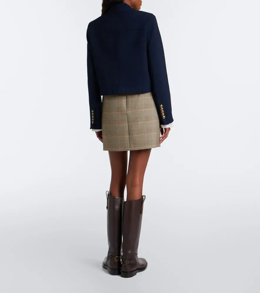 Veronica Beard Roman houndstooth miniskirt | Thumbnail 3 Veronica Beard Roman houndstooth miniskirt | Thumbnail 3