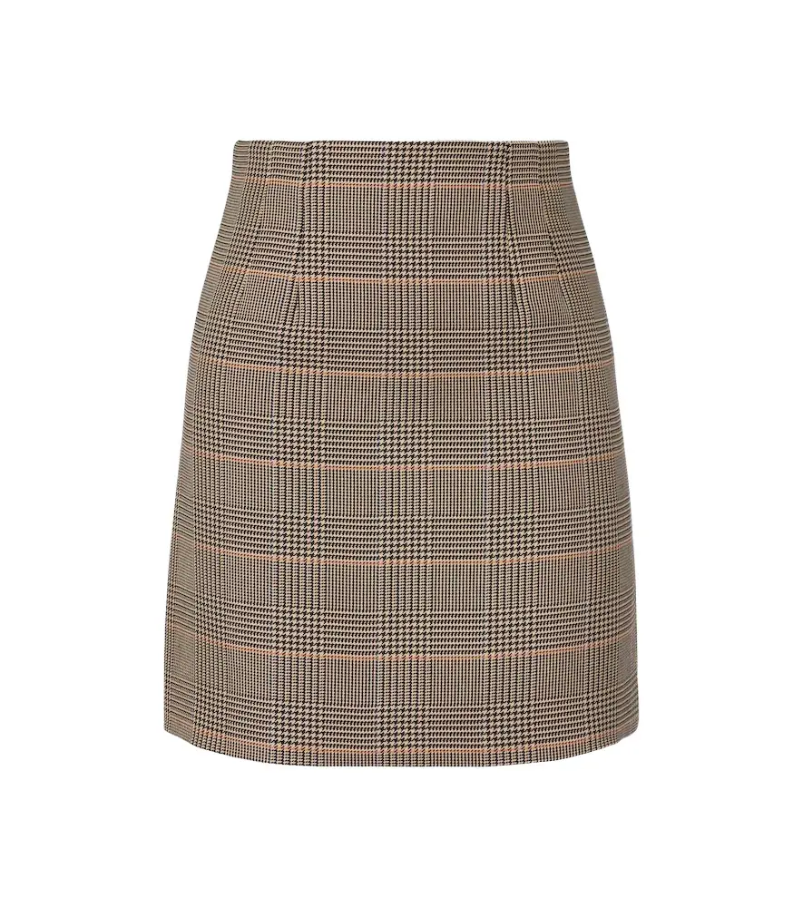 Veronica Beard Roman houndstooth miniskirt