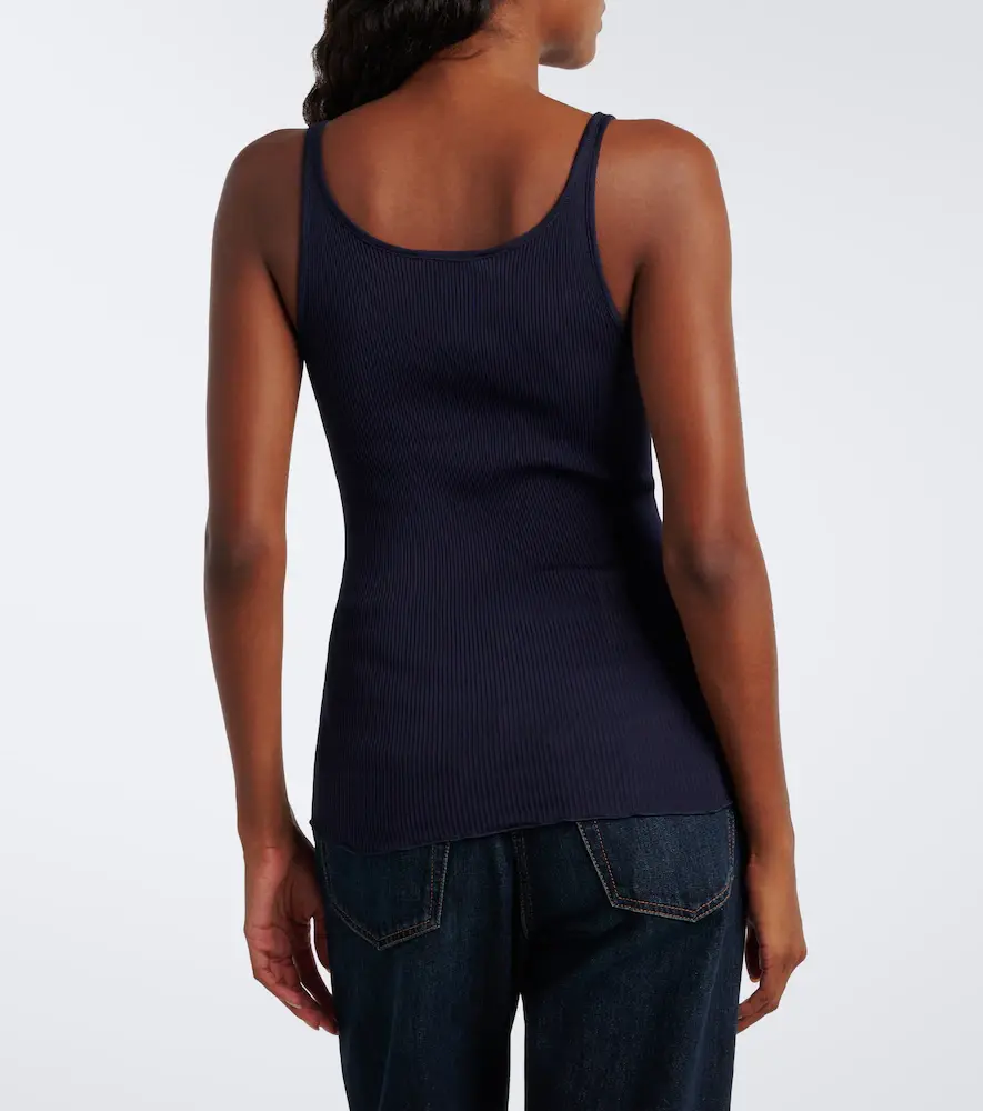 Prada Ribbed-knit silk tank top | Thumbnail 5 Prada Ribbed-knit silk tank top | Thumbnail 5